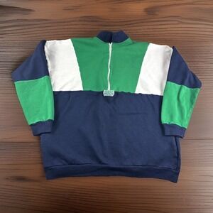 Vintage Connolly Made in Ireland Pullover Sweatshirt Mens XL Pockets Rugby Top